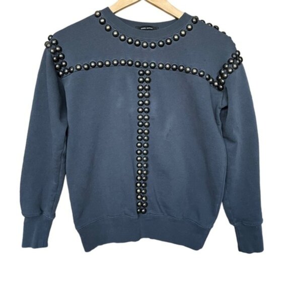 Isabel Marant Scotty Studded Sweatshirt Size 36 Small - Picture 3 of 8